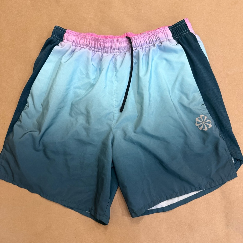 Nike Pink and Gray Dri-FIT Shorts Size Medium